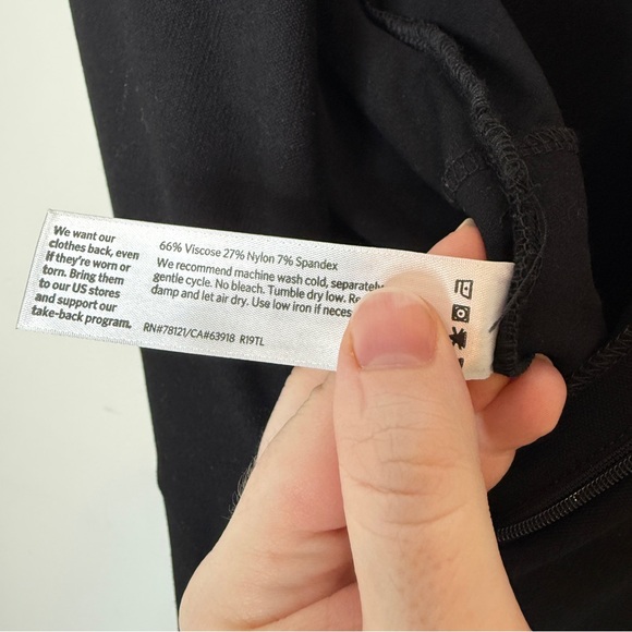 Eileen Fisher Washable Stretch Crepe Jumpsuit Front Tie Wide Leg Black Large - Picture 7 of 9